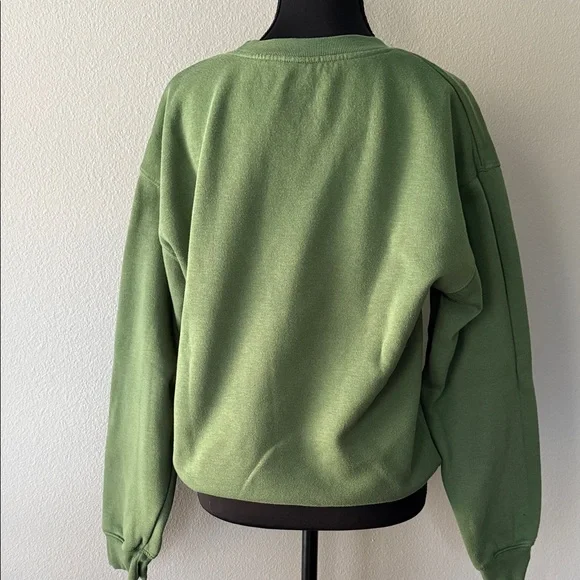 Peanuts Green Sweatshirt with Snoopy and Woodstock - Picture 4 of 7